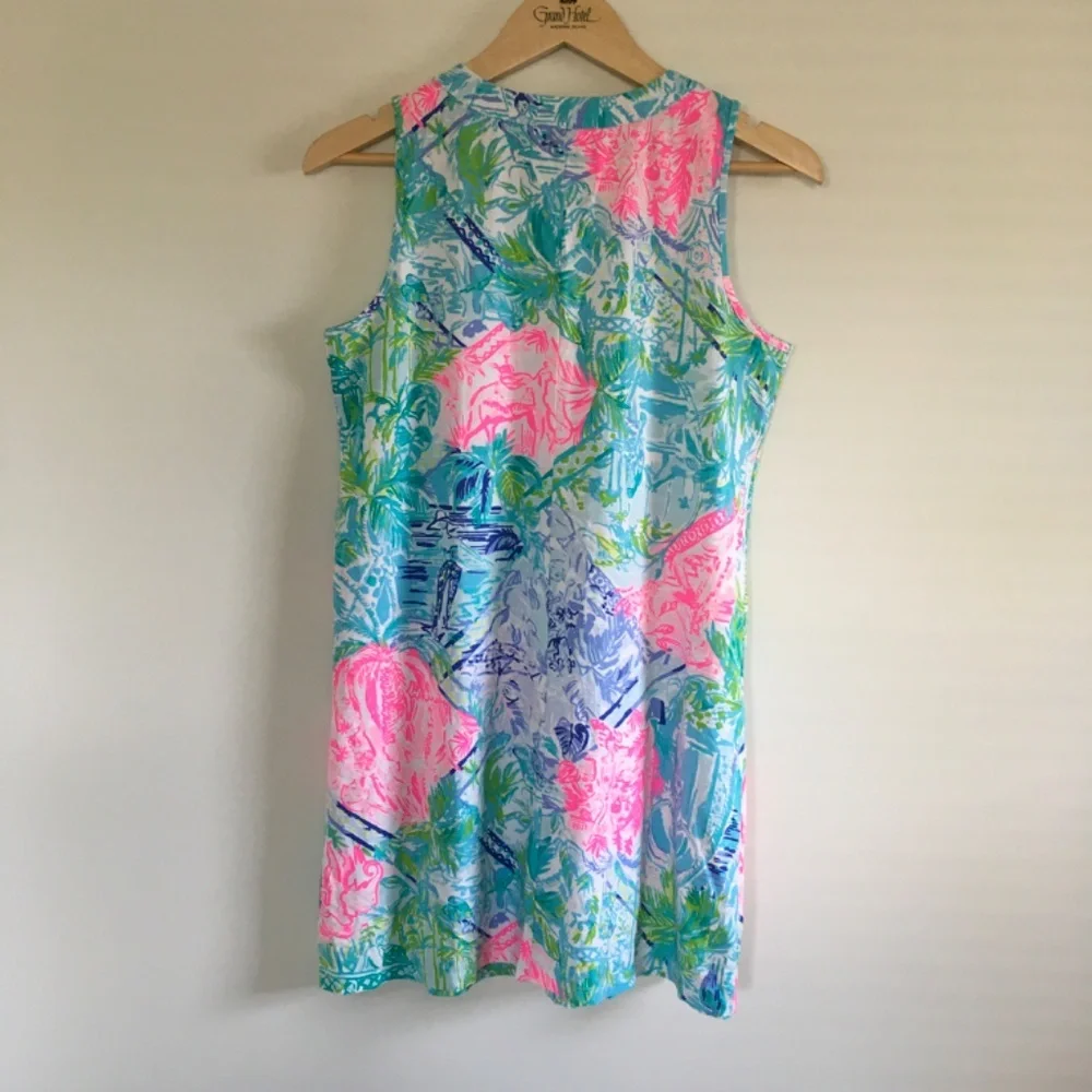 Lilly Pulitzer Bohemian Queen Amina Swing Dress Sz S Pima Cotton Hard To Find - Picture 8 of 16